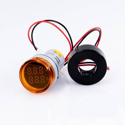 DECENT AIR SYSTEM Direct AC Voltage Current Meter Round LED Display Voltmeter Ammeter Digital Voltage Tester