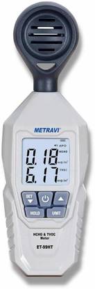 Metravi ET-99HT HCHO and TVOC Meter for detecting Formaldehyde upto 5.00mg/m3 or PPM Digital Voltage Tester