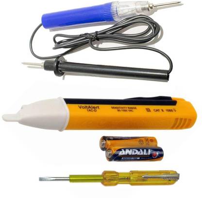 Inditrust new Three type Tester 1pc Voltage Alert 1pc Continuity Tester1pc Electric Tester Analog Voltage Tester