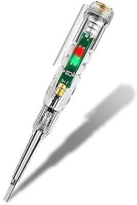 DHANVI ENTERPRISE Electrical Tester Pen Voltage Sensitivity Compact Pen Dual Color LED Light Digital Voltage Tester