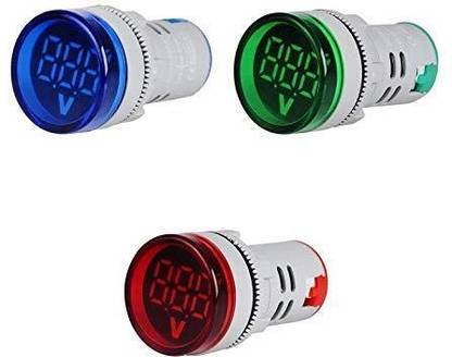 ERHIndia Electric Tester Measuring Range AC 60-500V Voltmeter Digital Display Gauge Voltmeter
