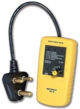 Metravi AC-6 Socket Polarity and Earth Leakage Tester Digital Voltage Tester