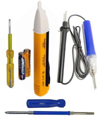 DUMDAAR new 2in1 Screwdriver, Electric Tester, Continuity tester & Voltage tester Pack 4 Analog Voltage Tester