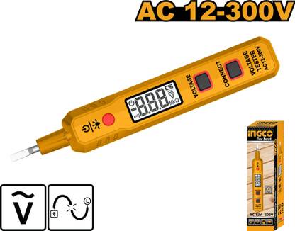 INGCO Test Pencil, LCD Digital Display, Sound and Light Alarm, Auto Power Off, Digital Voltage Tester