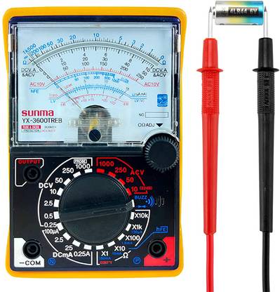 ElectronicsTech Analog Multimeter Millimeter with Buzzer Measure current, voltage and resistance Analog Voltage Tester
