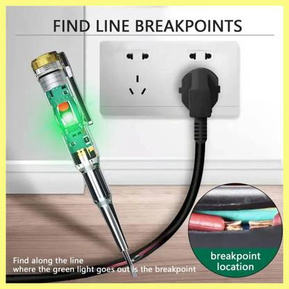 Gilhot 1 PCS High-Brightness Intelligent Voltage Tester Pen - Multi-function LEDTestPen Digital Voltage Tester