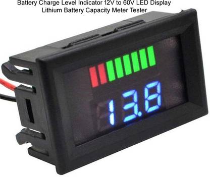 electrolight 12V-48V Electricity Usage Monitor Car Vehicle Voltage Meter Battery Charger Circuit Board DC Digital Power Meter Digital Voltage Tester