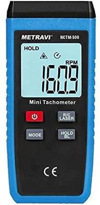 Metravi NCTM-500 Non-contact Digital Mini Tachometer, RPM Testing Meter Digital Voltage Tester