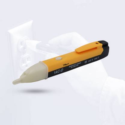 Hillgrove Electrical Non Contact Voltage Detector/Tester Pocket Pen 90-1000V with Flashlight & Beep Sound High Analog Voltage Tester