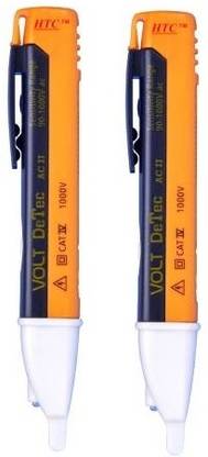 HTC AC-II Non-Contact Voltage Detector With FlashLight 90V AC TO 1000V AC(PACK OF 2) Digital Voltage Tester