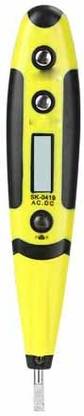 DKY TOOLS AC/DC 12-220V Electric Test Pen LED Light Digital Voltage Tester