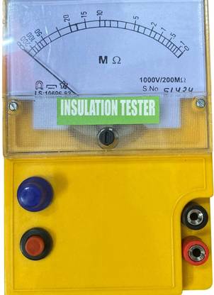 Spaark INSULATION TESTER 1000V/200M OHM PUSH BUTTON Analog Voltage Tester
