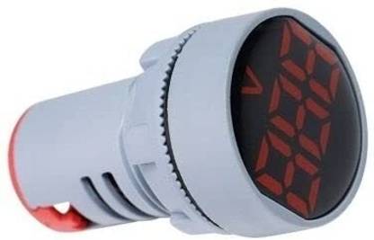 Gadariya King 1 pcs 22mm Round AC 50-500V Volt Voltage Meter Monitor LED Indicator RED Voltmeter