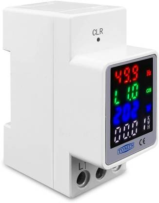 amiciSense AC Digital Energy Meter, 100A Active Power Voltage Current Energy Meter Voltmeter