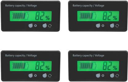 shockley 8~70V Battery Capacity Indicator for Lead Acid Battery, Check Battery (4 Piece) Voltmeter