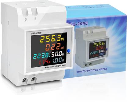 Zorbes 6 in 1 AC 40-300V 100A Watt Meter, Energy Meters,Watt Meter Voltmeter Voltmeter