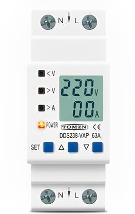 HASTHIP DIN Rail Digital Ammeter Voltmeter Power Monitor with Under Voltage Voltmeter