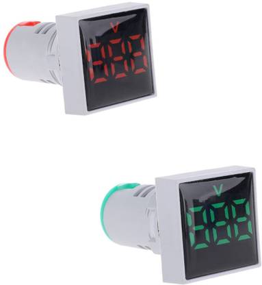 DECENT AIR SYSTEM RG 22mm AC60-500V Digital Mini LED Display Square Panel Voltage Tester Meter Voltmeter