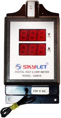 SKYLET Single Phase AC Digital Volt+Ampere Meter (100Amp) Voltmeter