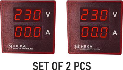 Heka Digital Panel 500AC Digital Voltmeter Voltmeter pack of 2 Voltmeter