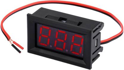 amiciSense 3-Digit Voltmeter with 30-500VAC Voltage Range and Potentiometer Calibration Voltmeter