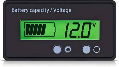Robo Ocean 12V-84V Battery Capacity Indicator/Meter Green Display for Electric Vehicles Voltmeter