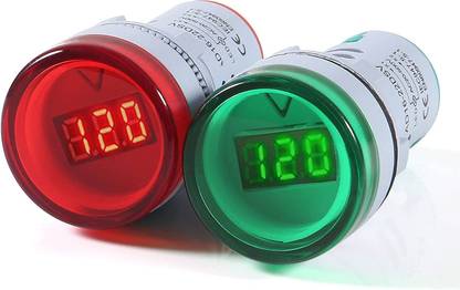 DECENT AIR SYSTEM AD16-22DSV 2pcs LED Voltage Meter Indicator AC 60-500V LED Voltmeter