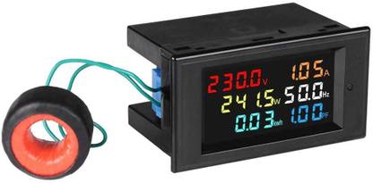 Auslese Energy Meter Single phase 6in1, 80V-300V AC 100A Power Meter Display Voltage Voltmeter