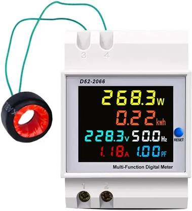 electrolight High Quality D52-2066 DIN-rail multi-function 220VAC 100AMP Digital meter. Voltmeter