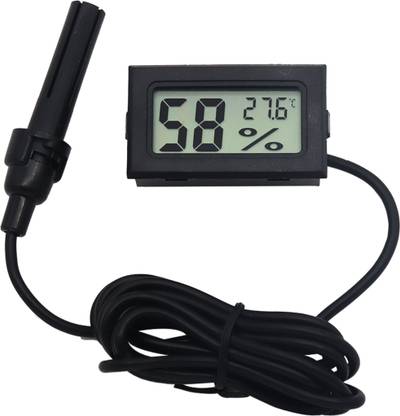 Electronic Spices FY-12 Mini LCD Digital Thermometer Hygrometer with a probe sensor Voltmeter