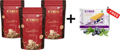 Kyomi Quattro Hazelnut Wafer Cubes Value Pack | Made with original Ghana Cocoa Powder Wafers