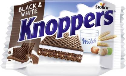 storck Knoppers Black & White Cream Filled Wafers