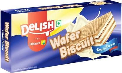 Delish by Flipkart Vanilla Flavoured Crunchy Wafers