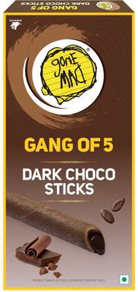 Gone Mad Gang of 5 Premium dark choco Sticks pack of 3 Wafer Rolls