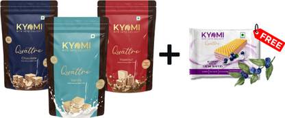 Kyomi Quattro Wafer Cubes | International taste made with Original Ghana Cocoa Powder Wafers