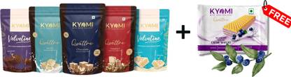 Kyomi Wafer Combo Pack – Quattro Wafer Cubes & Velvetine Coated (Pack of 5) Wafers