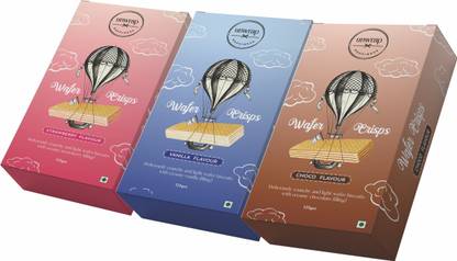 Unwrap Happiness Wafers | Chocolate | Vanilla | Strawberry Combo Pack Wafers