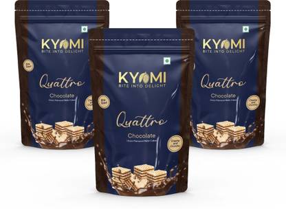 Kyomi Quattro Chocolate Wafer Cubes Value Pack | Made with original Ghana Cocoa Powder Wafers