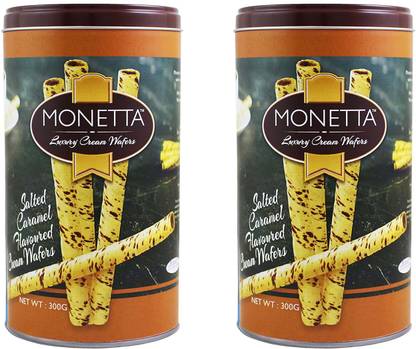 Monetta Wafer - Salted Caramel (Pack of 2) Waffles on a stick