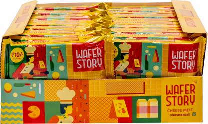 Wafer Story Cheese Melt Wafer 30g (Pack of 24) Wafers