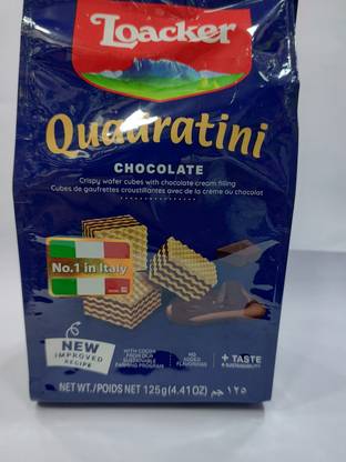 LOACKER QUADRATINI CHOCOLATE FLAVOUR Wafers