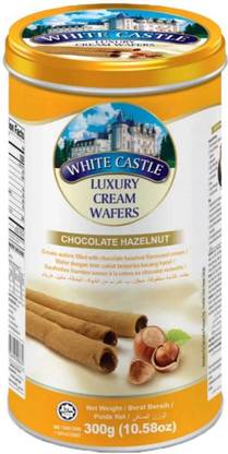 White Castle Hazel Chocolate Cream Wafer Rolls