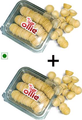 OLLIE Waffle Choco Shell |50gm X 2 |Crunchy | No Broken | Well Finished | Choco Ball Waffles