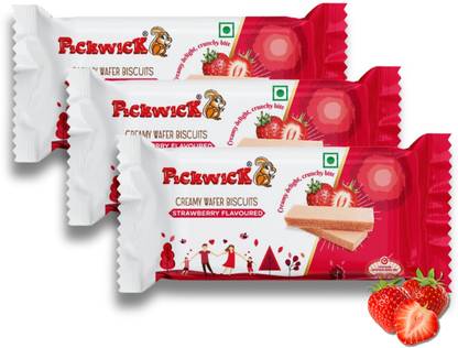 Pickwick Strawberry Wafer Biscuits Wafers