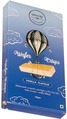 Unwrap Happiness Wafers Crisps | Vanilla Flavor | Cream Wafers | Waffy Wafers