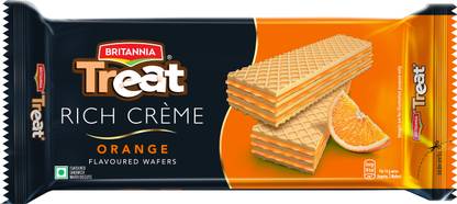 BRITANNIA Treat Rich Creme Orange Wafers