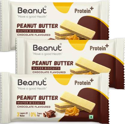 Beanut Chocolate Flavoured Waffer Biscuit, Peanut Biscuit, Crunchy & Delicious Combo Wafers