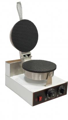 GURUBHAI EQUIPMENTS Commercial Waffle Cone Maker Machine/Non-stick Baking Tray/Temperature Control Waffle Maker