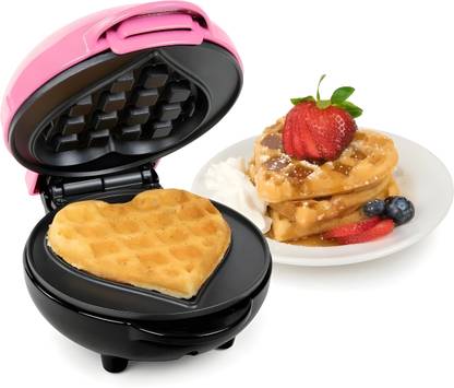 GETHOME Heart Shape Non-Stick Perfect for Breakfast, Dessert, Pancakes, Paninis/Other Waffle Maker
