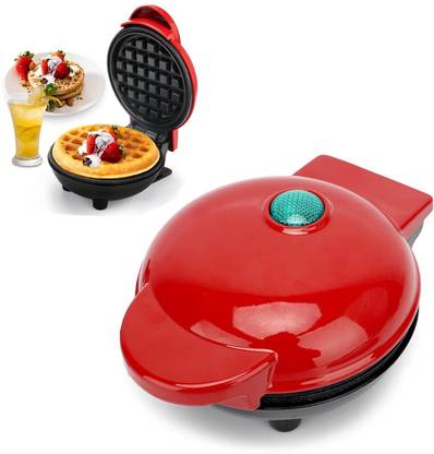 DRUMSTONE Mini Waffle Maker - Non-Stick Ceramic, Compact Design Waffle Maker
